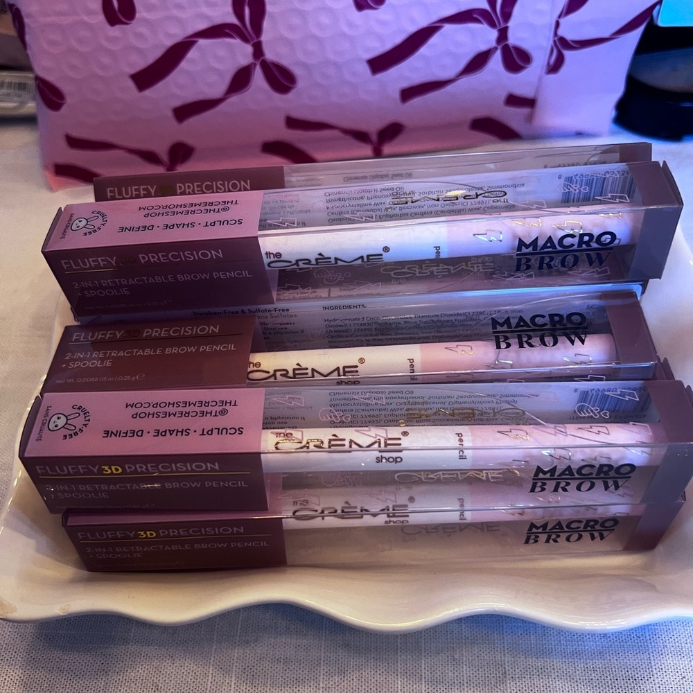 The Crème Shop Fluffy 3D Precision Brow Pencil - Brown-10 pieces